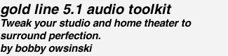 gold line 5.1 audio toolkit
