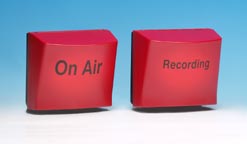 On Air og Recording lysskilt