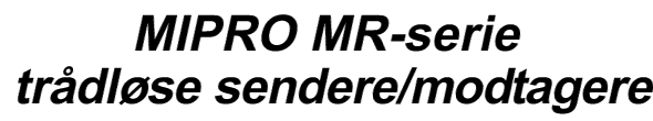 MIPRO MR-serie trdlse sendere og modtagere