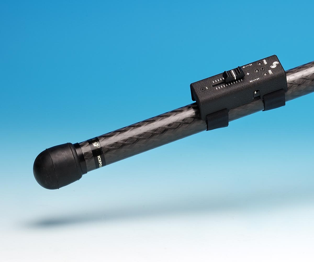 Sound Devices CL-2 p&aring; boomstand