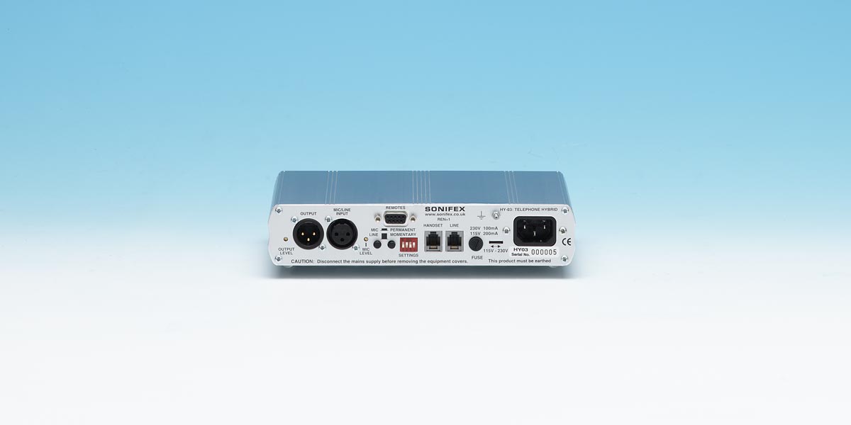 Sonifex HY-03 bagside