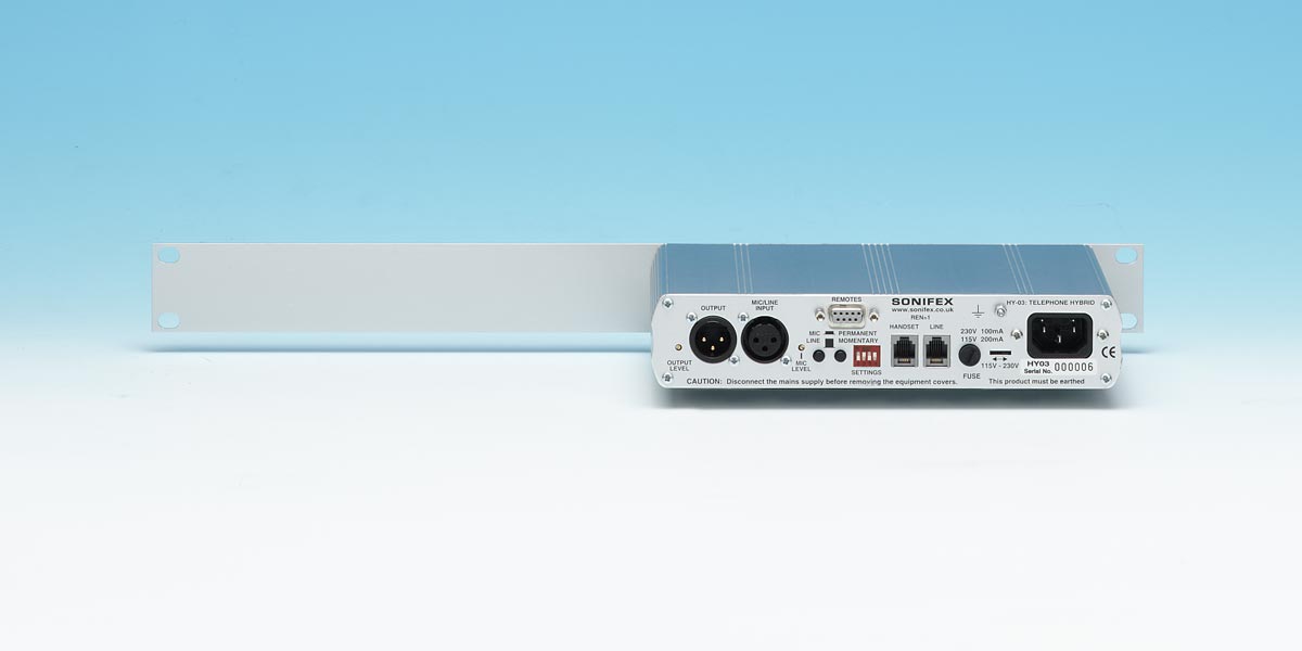 Sonifex HY-03S bagside
