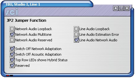 Sonifex SCI DHY03 jumper settings