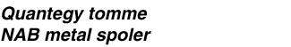 Quantegy tomme NAB metal spoler